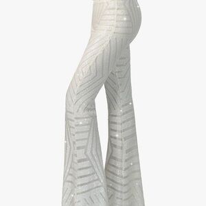 Chic White Flare Pants